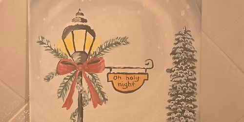 Christmas Lamp post - Paint Night