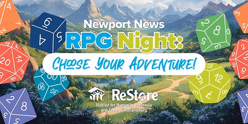 Spring 2026 Newport News RPG Night: Choose Your Adventure!