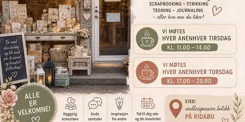 Kreative kaffetirsdager & torsdager