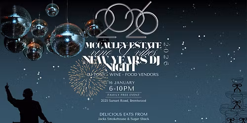 Vino & Vibes - New Years DJ Night