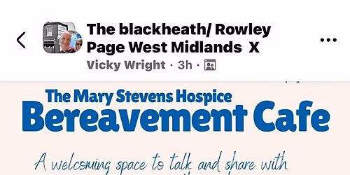 Mary Stevens Hospice Bereavement Cafe