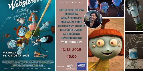 Ako sa pe\u010die anim\u00e1k? Websterovci a stretnutie s Katkou Kereke\u0161ovou v Kine Kult\u00farka | L\u00c1SKAV\u00c1 STUPAVA