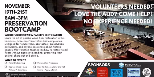 Volunteer to Save the Aud Basement Floor