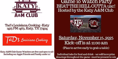 A&M game watch party - BTHO South Carolina!