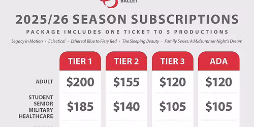 Indianapolis Ballet - Ethereal Blue to Fiery Red at Tobias Theater