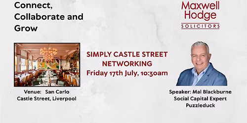Maxwell Hodge SIMPLY CASTLE STREET Networking