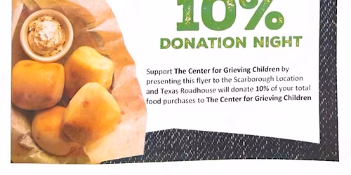 Center for Grieving Children night at Texas Roadhouse