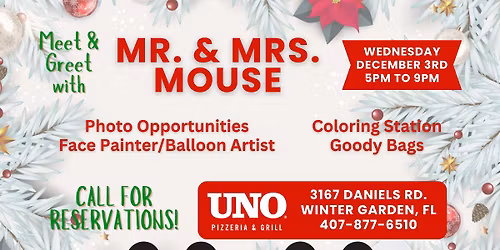 \ud83c\udf84\u2728 Meet & Greet with Mr. & Mrs. Mouse! \u2728\ud83c\udf84