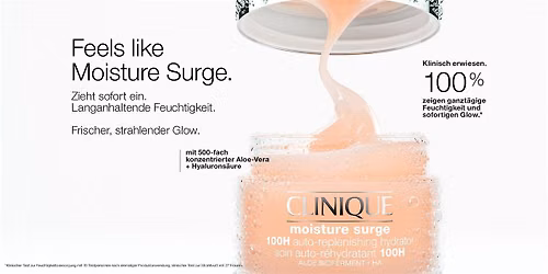 Clinique Moisture Surge Roadshow Hamburg