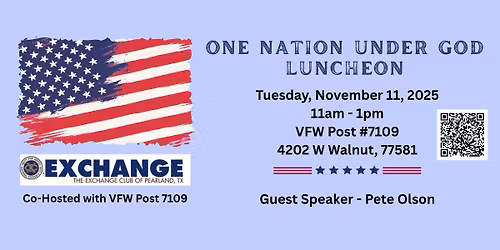 One Nation Under God Luncheon (With our Veterans)