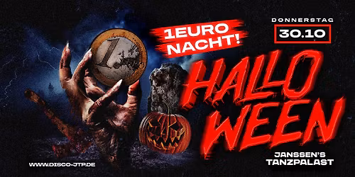 DO.30.10. HALLOWEEN 1 EURO ABFAHRT - EXTRATAG VOR FEIERTAG (16+)