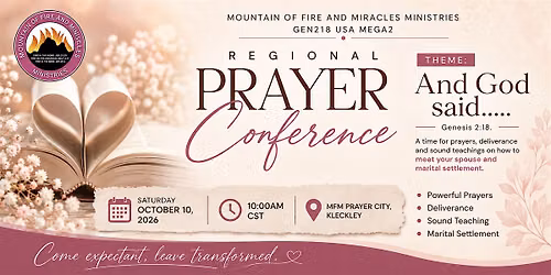 Gen218 Regional Prayer Conference 2026 | MFM Mega Region 2