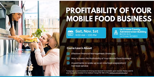 Profitability of Your Mobile Food Business (La Crosse)