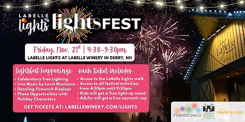 LaBelle Lights: LightsFest (LaBelle Winery - Derry, NH)