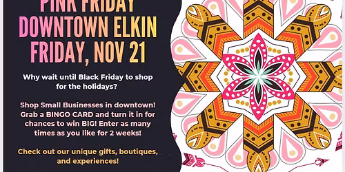 Pink Friday in Downtown Elkin - Nov 21