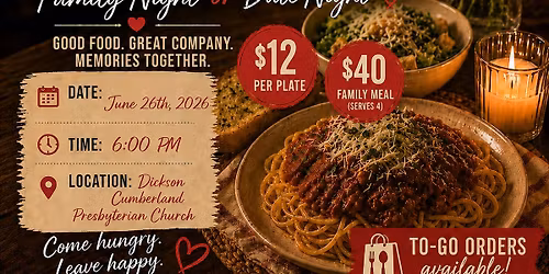 Spaghetti Dinner Youth "Fun" Raiser
