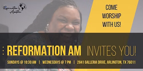 Sunday Worship With Reformation AM!