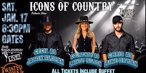 Tributes to Jason Aldean - Lainey Wilson and Luke Bryan LIVE at Twisted Fork by ICONS OF COUNTRY