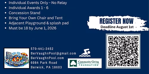 BerVaughn Pool Master's Swim Invitational - Adults