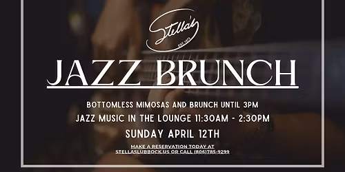 April Jazz Brunch at Stella's! 
