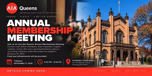 AIA Queens Annual Membership Meeting 2026