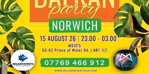 BALKAN Party NORWICH - BALKAN HOLIDAY PARTY