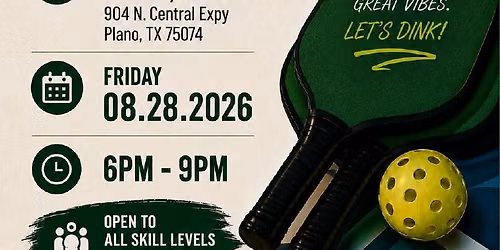 Networking, Mingling & Social Pickleball event