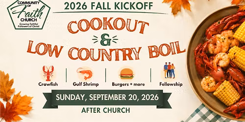 2026 Fall Kickoff & Low Country Boil