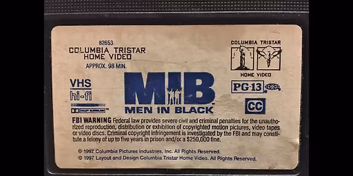 "Men in Black" VHS on the Big Screen at Kan-Kan Cinema
