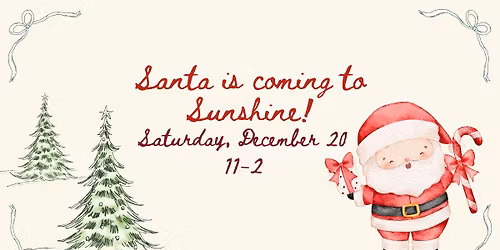 Sit on Santa's Lap at Sunshine