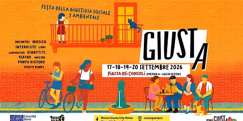 GIUSTA - FESTA DELLA GIUSTIZIA SOCIALE E AMBIENTALE 2026