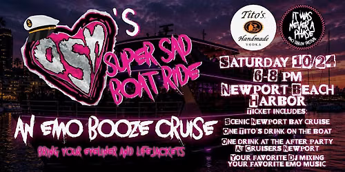 oSh's Super Sad Boat Ride - an Emo Booze Cruise