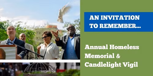 Candlelight Vigil & Memorial Service for Homeless Persons\u2019 Memorial Day