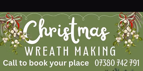 Christmas wreath making