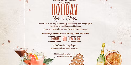 Holiday Sip & Shop