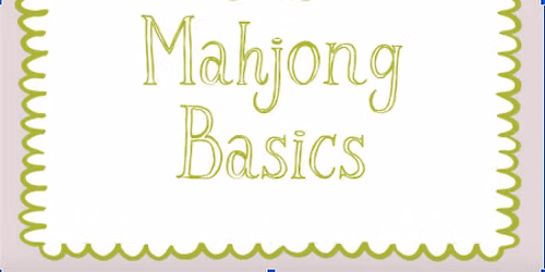 Mahjong 101 & Open Play