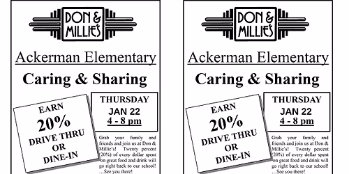 Dine Out for Ackerman at Don & Millie's
