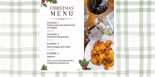 Christmas Pasta and Wine Pairing