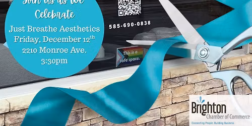 Ribbon Cutting at Just Breath Aesthetics