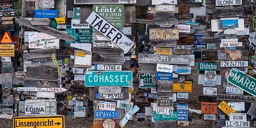Lunch on the Lawn: Alaska Highway Sign Post Forest Activity