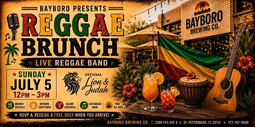 Bayboro Presents - Reggae Brunch w\/ Lion & Judah