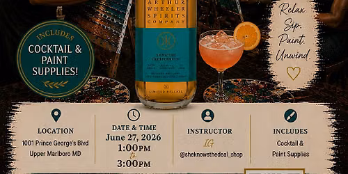 Sip & Paint with Professional Artist