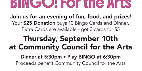BINGO for the ARTS