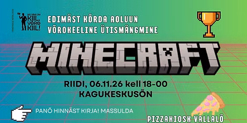 VKN 2026 - V\u00f5rokeelitse Minecrafti \u00fctism\u00e4ngmine