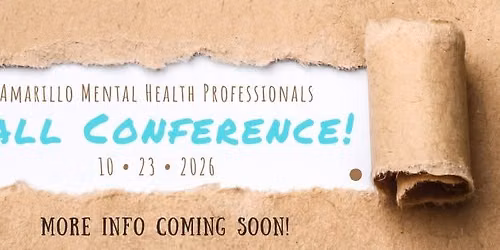 AMHP Fall Conference- SAVE THE DATE