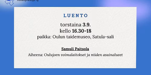 Luento: Samuli Paitsola