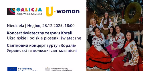 Ukrai\u0144skie i polskie piosenki \u015bwi\u0105teczne - koncert \u015bwi\u0105teczny zespo\u0142u Korali