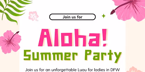 Aloha Summer Pool Party