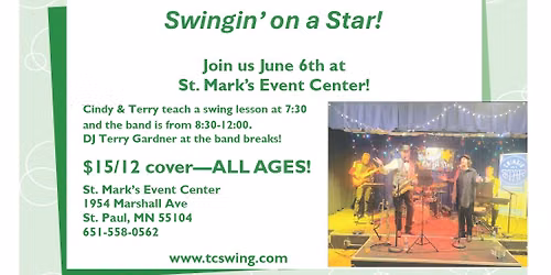 First Saturday Swing Dance featuring Swingin' on a Star!