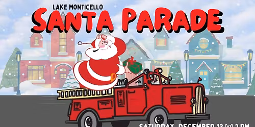 Lake Monticello Santa Parade 2025